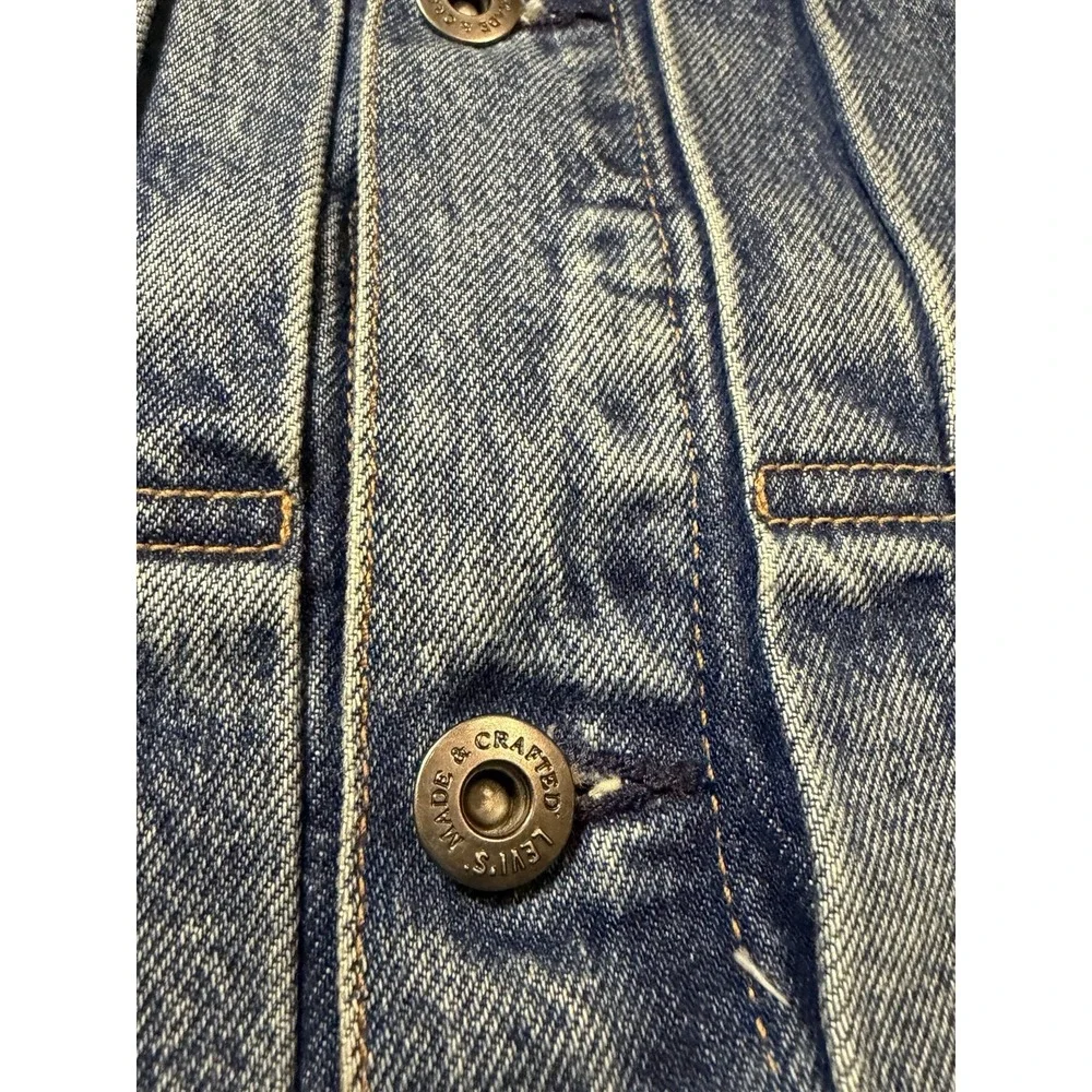 LEVIS Made And Crafted LMC Type II Worn Trucker Jacket Yanger Size Medium